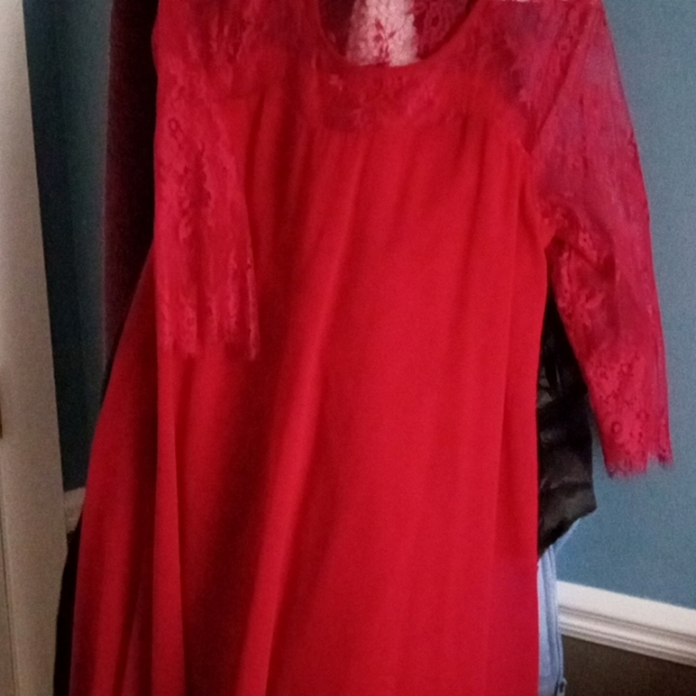 Women's dress medium wine
